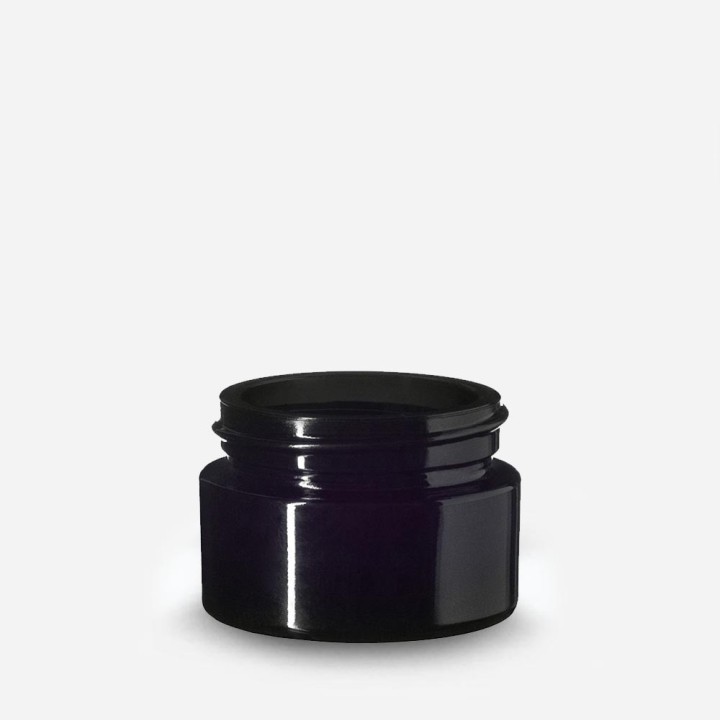Pot cosmétique verre violet Miron gamme standard - Protection UV