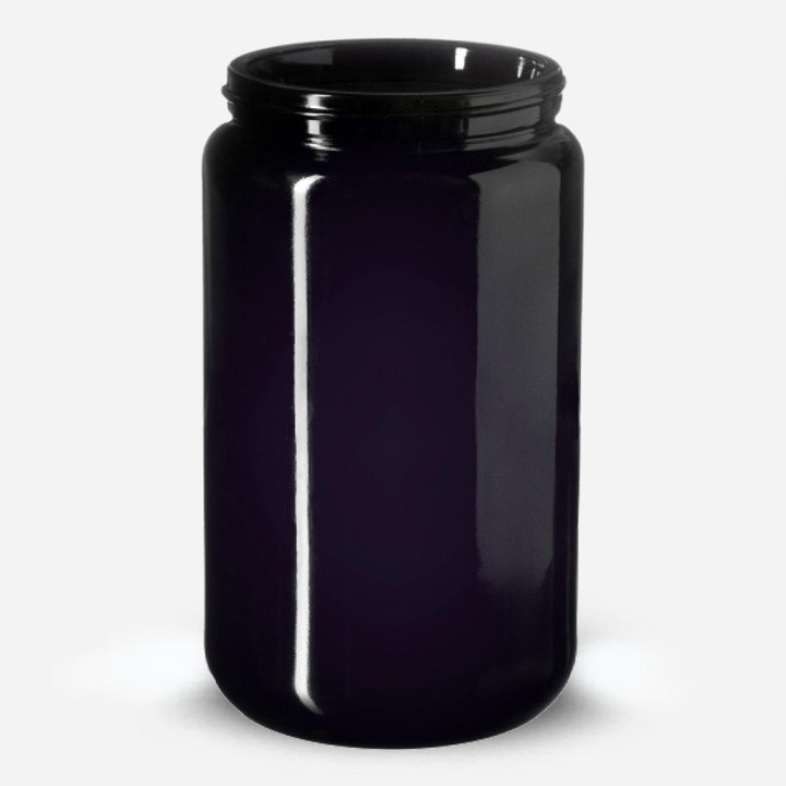 Pot verre violet forme haute Miron