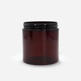 Pot straight PET ambré forme haute 89 - 400 - protection cosmétique
