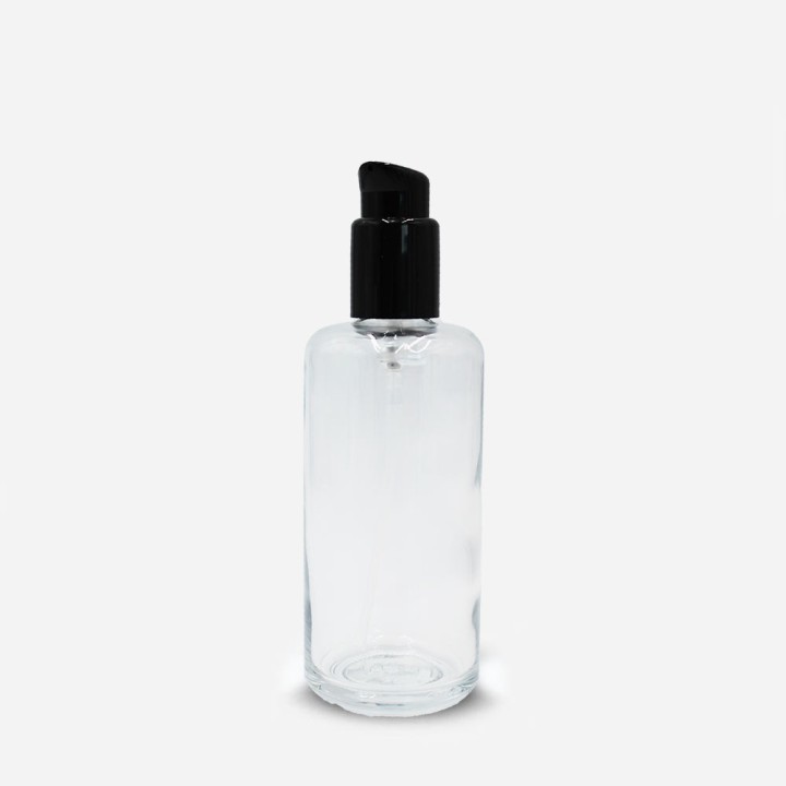 Lyna verre 200ml 24-410 avec pompe lotion noir monté