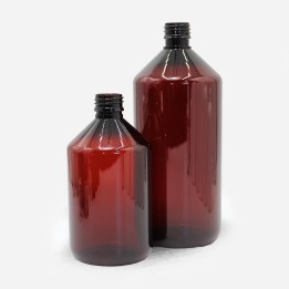 Flacon sirop Pharma PET ambré pp28