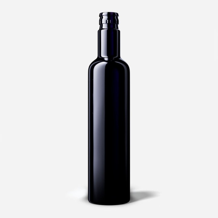 Bouteille Huile Ronde avec Couvercle CPR verre violet Miron