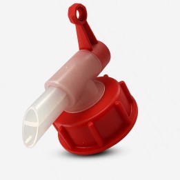 Bouchon Robinet DIN61 Rouge et Naturel