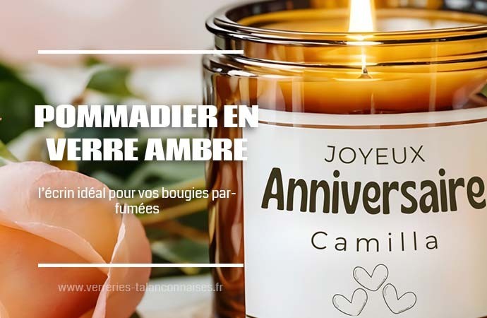 Pommadier en verre ambré : l’écrin idéal pour vos bougies parfumées