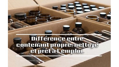 Différence entre contenant propre, nettoyé et prêt à l'emploi | Guide pratique
