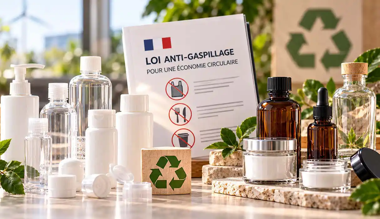 Flacons en plastique PET et PEHD et contenants en verre pour le conditionnement cosmétique responsable