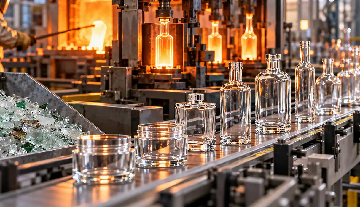 Fabrication des Flacons et pots en Verre : Un Processus Écologique et Durable